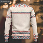 Holy Christian Wool Knitted Christmas Pattern Ugly Sweater