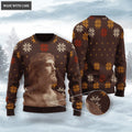 Christ God Wool Knitted Pattern Ugly Sweater