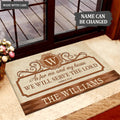 Family Gift Serve The Lord Personalized Elegant Doormat