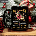 Roses Butterfly Cross Way Maker My God Mug