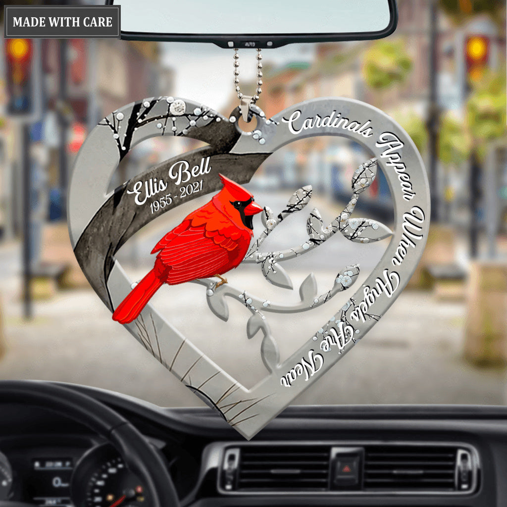Memorial Red Cardinal Personalized Ornament