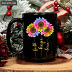 Rainbow Sunlower Faith Hope Love Mug