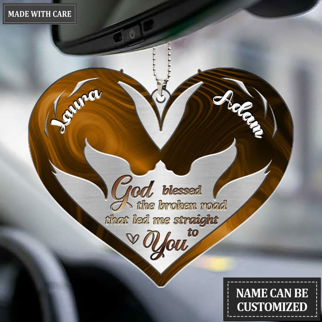 Printfamily M60 Horse Couple God Blessed Personalized Ornament