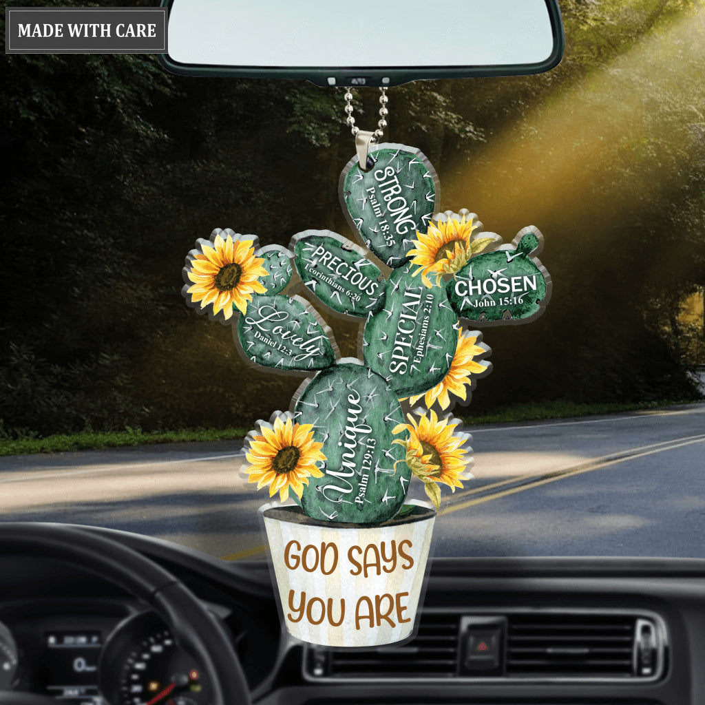 Cactus God Says You Are Ornament
