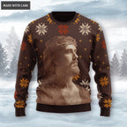Christ God Wool Knitted Pattern Ugly Sweater