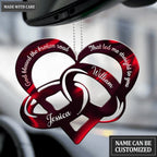 Couple Rings God Blessed Personalized Ornament