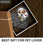 Dog Photo Christ Corss Flower Custom Dog Memorial Stone, Pet Memorial Gifts - Personalized Custom Memorial Tomstone