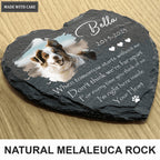 Dog Photo When Tomorrow Starts Without Me Custom Dog Memorial Stone, Pet Memorial Gifts - Personalized Pet Memorial Tombstone
