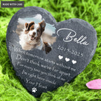 Dog Photo When Tomorrow Starts Without Me Custom Dog Memorial Stone, Pet Memorial Gifts - Personalized Pet Memorial Tombstone