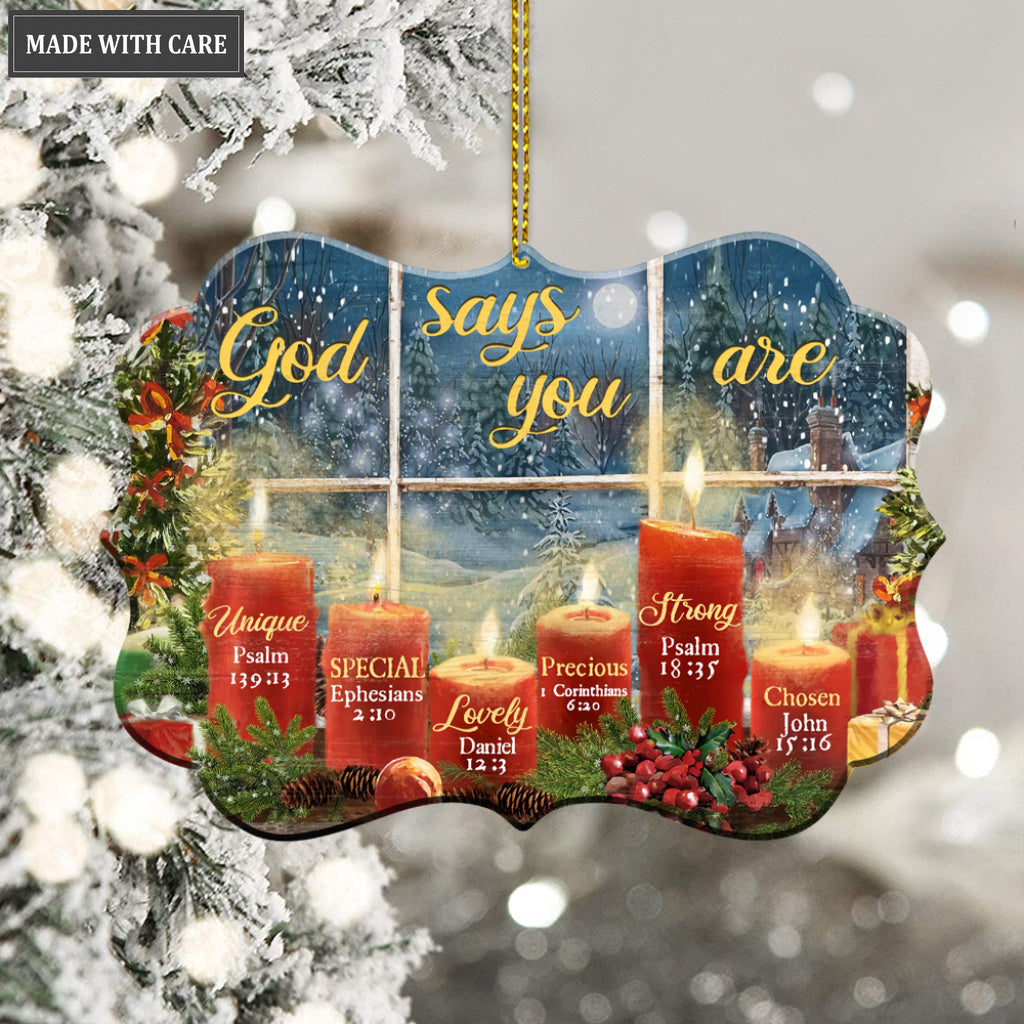 Candles God Says You Are Ornament