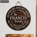 Customized Family Name As for my house Circle Sign