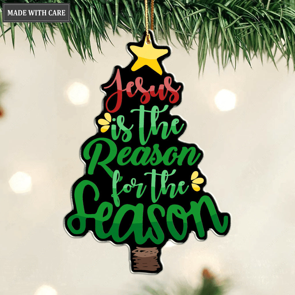 Christmas Tree Jesus Reason Season Ornament