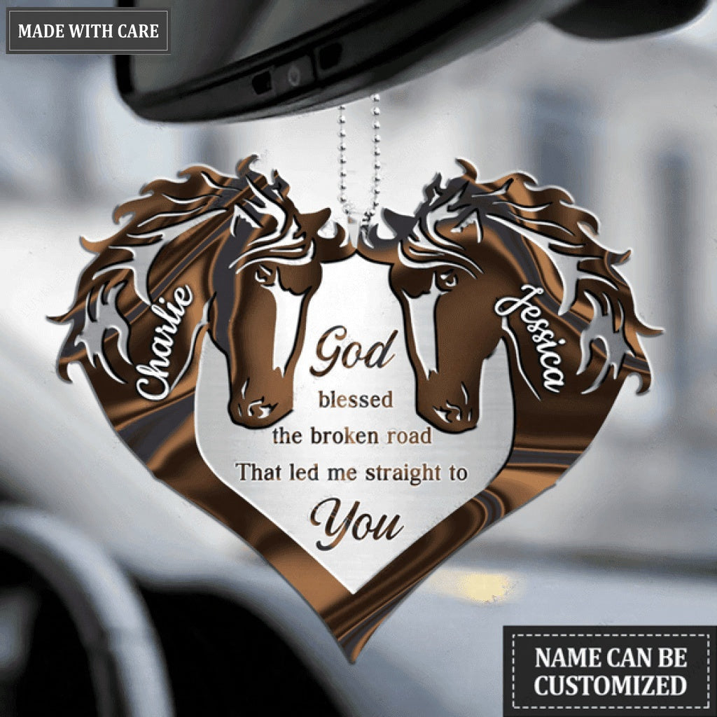 Animal Couple God Blessed Personalized Ornament