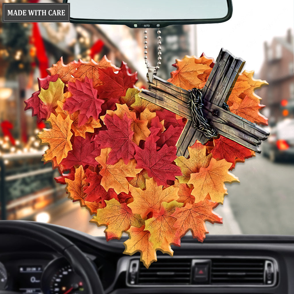 Fall For Jesus Heart Ornament