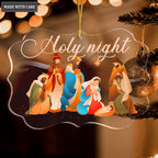 Native Scene Holy Night Transparent Ornament