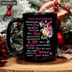 Roses Butterfly Faith Cross Surrounded By Your Glory Black Mug