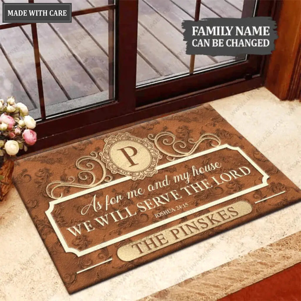 Collection Of Family Name Personalized Doormat