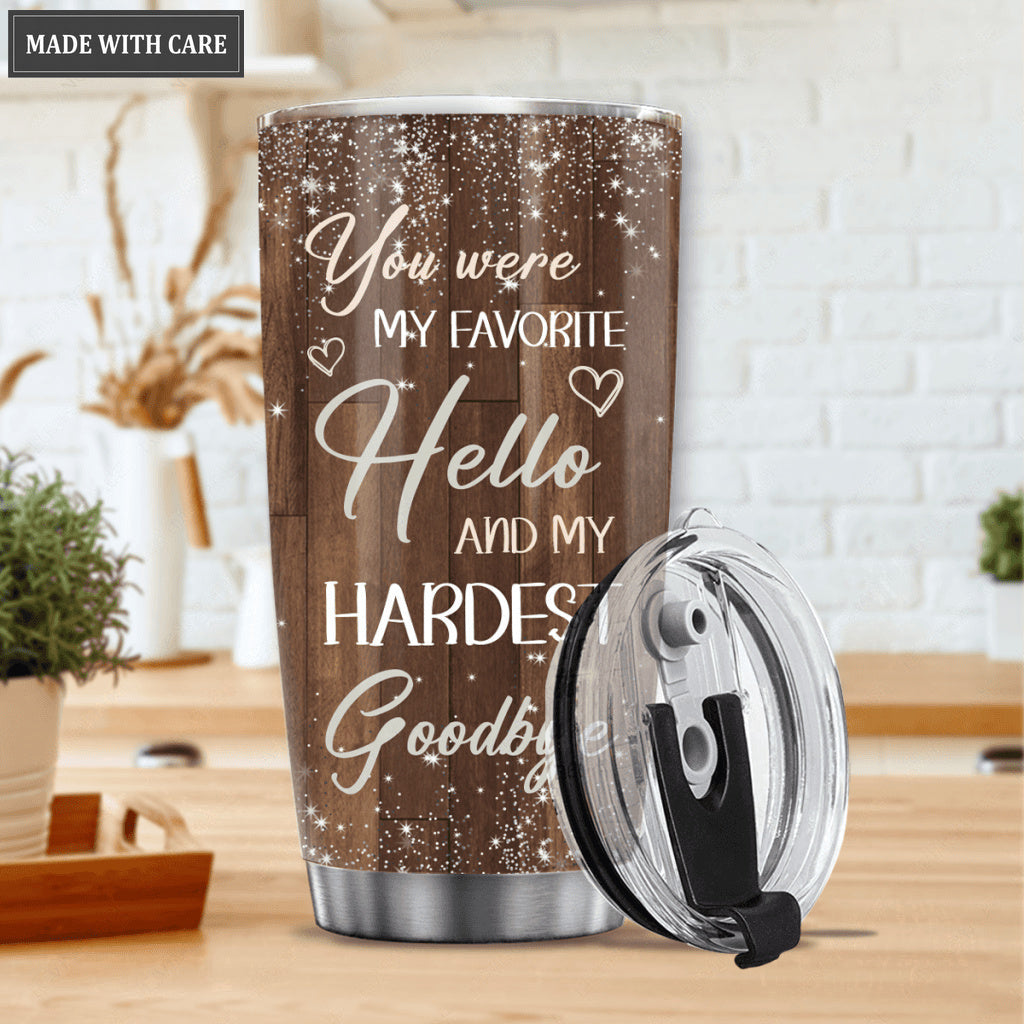 You Were My Favorite Hello Pet Portraits Pet Tumbler From Photo - Personalized Custom Tumbler