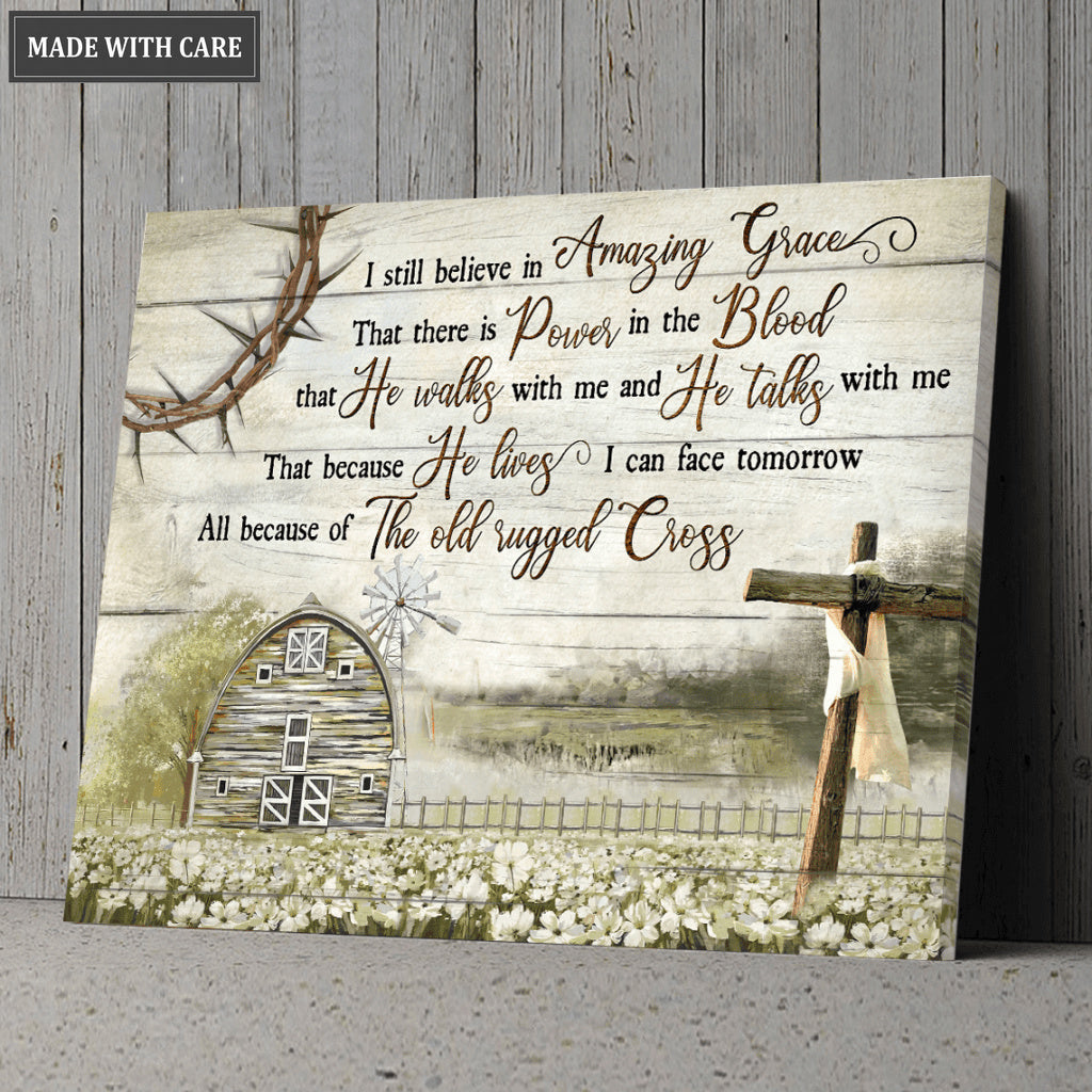 Barn And Flowers I Can Face Tomorrow Wall Art