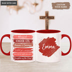 Christian Gifts, Religious Gifts Daughter of the King, Kingdom Girl - Personalized Custom Mug