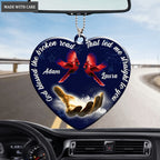 Personalized God Blessed Cardinal Couple Christian Ornament