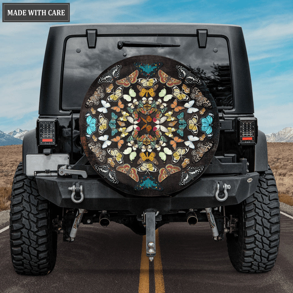Mandala Butterfly Tire Cover Car Accessories