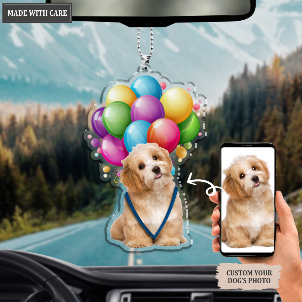 Funny Dog Bubble Ornament - Personalized Car Hanging Ornament