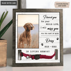 I Loved You For Your Whole Life - Personalized Custom Pet Memorial Sign