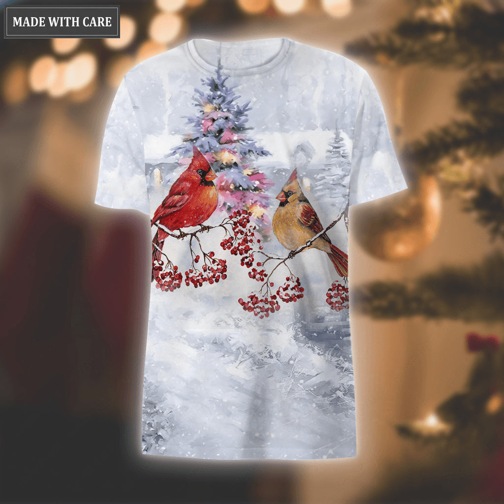 Christmas Snow Cardinal Always Be With You Hoodie