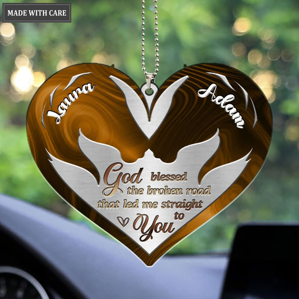 Printfamily M60 Horse Couple God Blessed Personalized Ornament