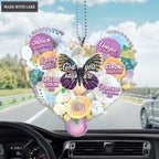 Butterfly Heart Beach Vibe God Says You Are Ornament