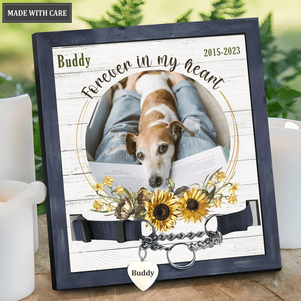 Forever In My Heart - Personalized Custom Pet Memorial Sign