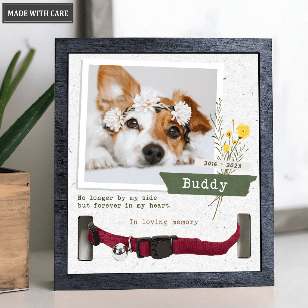 No Longer By My Side - Personalized Custom Pet Memorial Sign