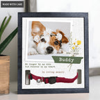 No Longer By My Side - Personalized Custom Pet Memorial Sign