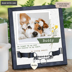 No Longer By My Side - Personalized Custom Pet Memorial Sign