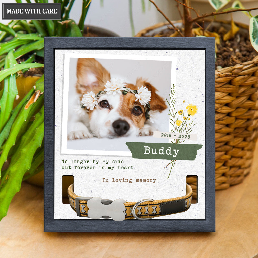 No Longer By My Side - Personalized Custom Pet Memorial Sign