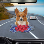 Summer Tropical Floral Pet Ornament - Personalized Car Hanging Ornament