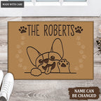 Cute Corgi Personalized Doormat