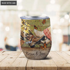 Personalized Vintage Couple Wine Tumbler