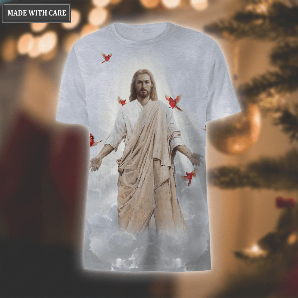 Jesus Cloud Cardinal Just Have Faith Hoodie