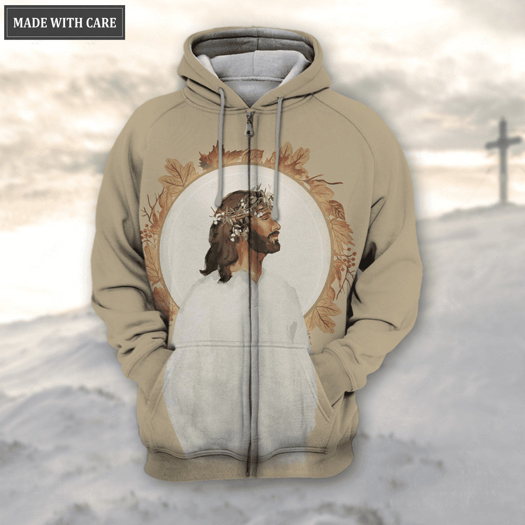 Flower Crown Of God Fall For Jesus He Never Leaves Hoodie