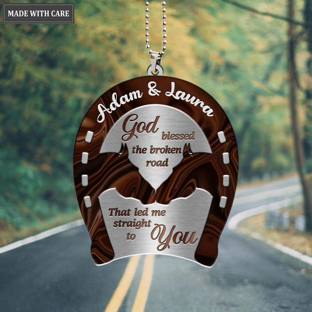 Printfamily M96 Horse Couple God Blessed Personalized Ornament