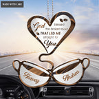 Coffee Cup Couple God Blessed Personalized Ornament