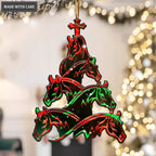 Horse Christmas Tree With Cross Ornament