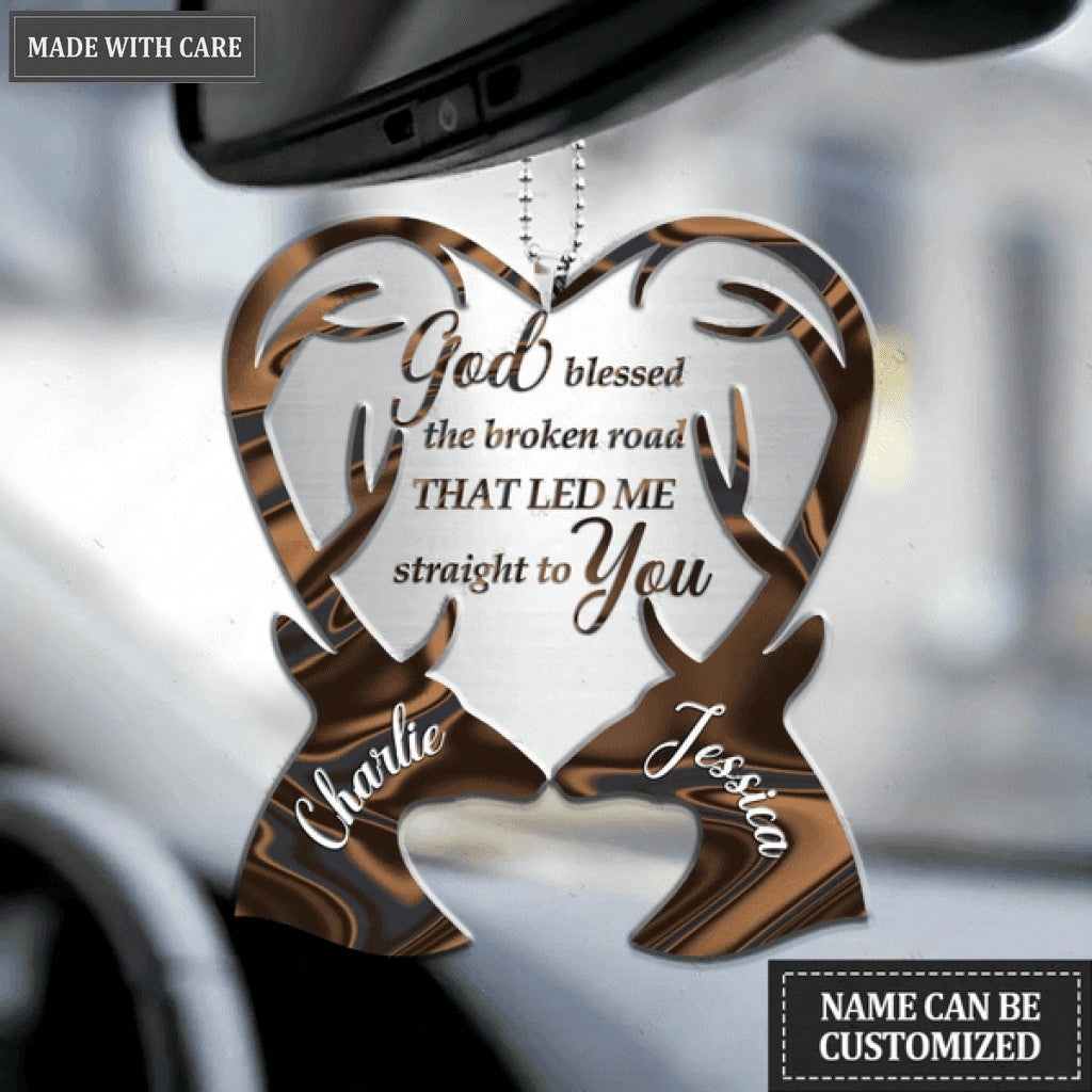 Animals Couple God Blessed Personalized Ornament