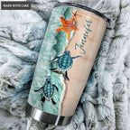 Personalized Will I Stand in Your presence Turtle Customized Tumbler