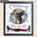 Blue Floral Your Love Lives On Even In Your Absence - Personalized Custom Pet Memorial Sign