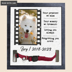 Vintage Film Photo Your Presence We Miss - Personalized Custom Pet Memorial Sign