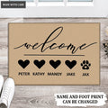 Custom Family & Pet Name Welcome Mat